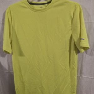 Athletic drifit neon yellow tank top size small.